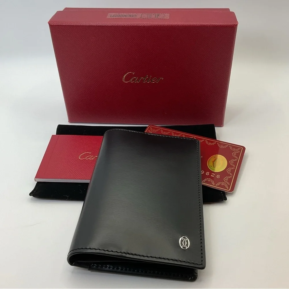 Cartier Black Leather Card Holder